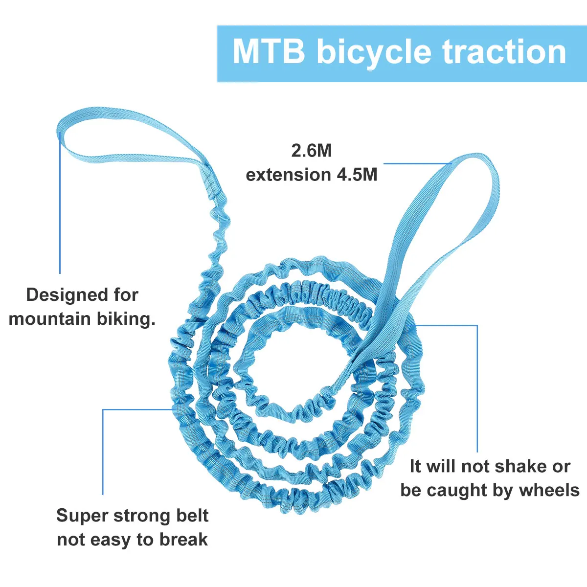 Трос велосипедный нейлоновый для родителей и детей | Спорт развлечения