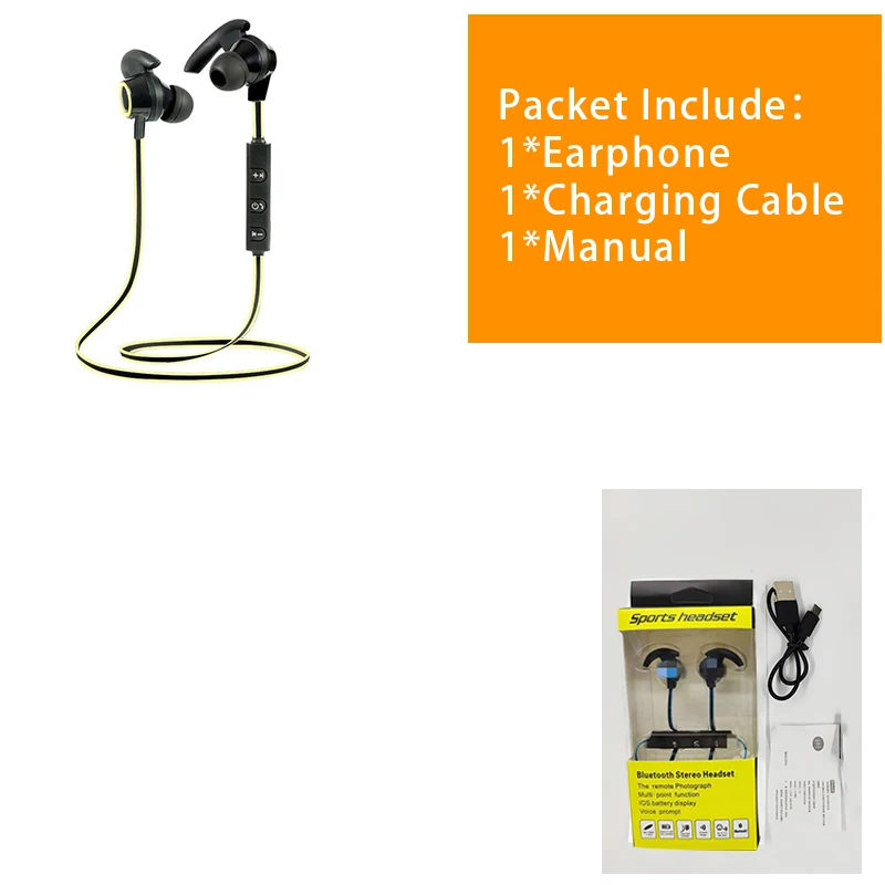 4 Новые магнитные аттракционы Bluetooth наушники спортивные наушники Fone De Ouvido для IPhone samsung Xiaomi Ecouteur Auriculares VS S530 - Цвет: 4