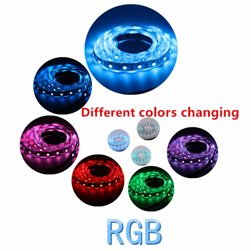 5m RGB Светодиодные ленты светильник 5050 5630 5730 3528 2835 SMD 60 Светодиодный s/M Светодиодные ленты e строка гибкая лента светодиодный лента не обладает водонепроницаемостью: лампада - Испускаемый цвет: RGB