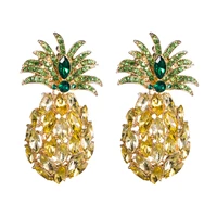 summer acrylic pineapple earrings 2021 trend female cool and refreshing tropical fruits earrings for women brincos feminino