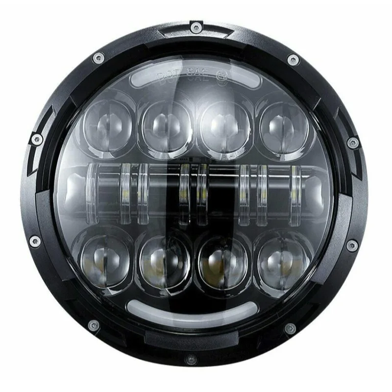 80 Вт 7 дюймов светодиодный HeadlightsDTO Сертификация DRL Поворотная сигнальная фара для