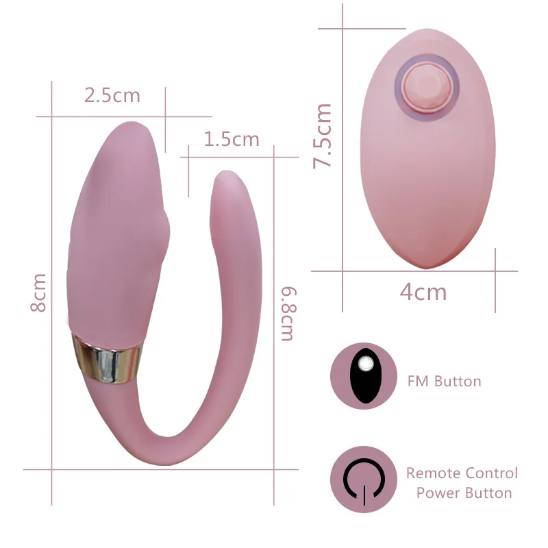 Беспроводной двойной вибратор фаллоимитатор Стимулятор точки G для пар Вагина