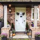 Светодиодные подвесные светящиеся привидения, ветряные украшения, Женский ужас, домашний декор для вечевечерние НКИ на Хэллоуин