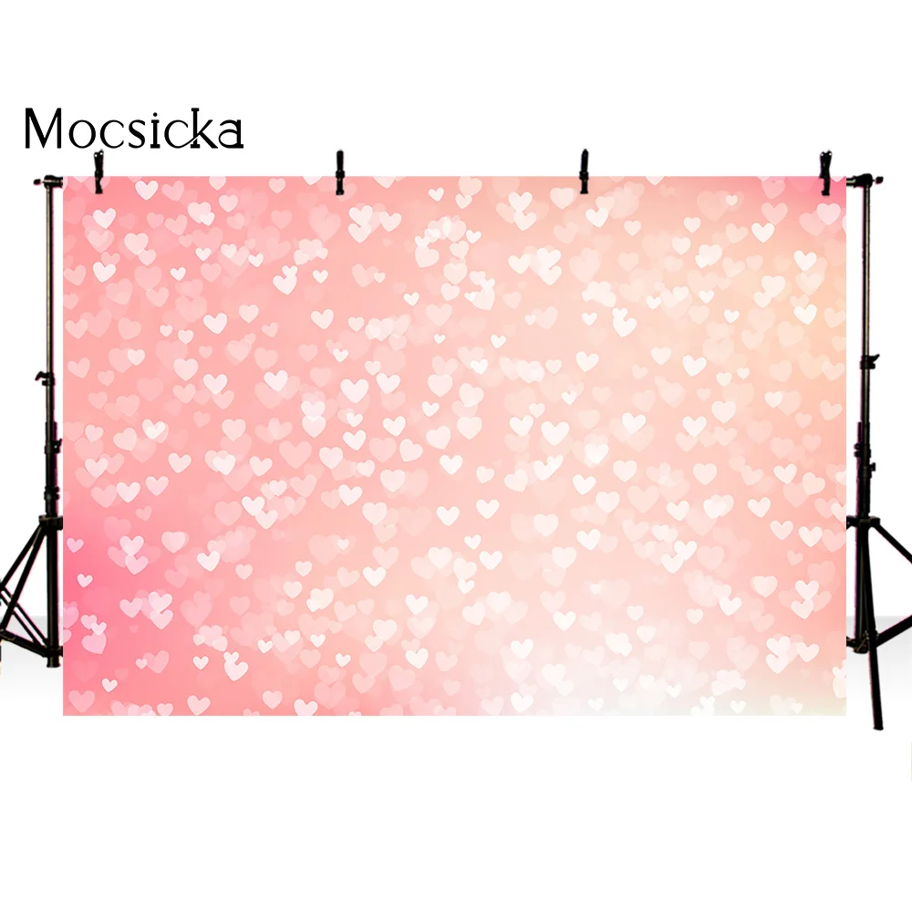 Фон для студийной фотосъемки с изображением сердца на День святого Валентина |