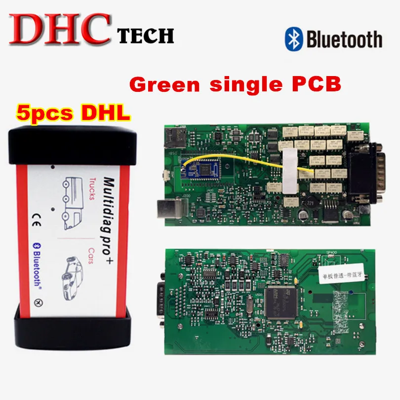 5 шт. DHL Обычная одноплатная Multidiag Pro Bluetooth новейшая версия 2016 00 OBD2 автомобильный