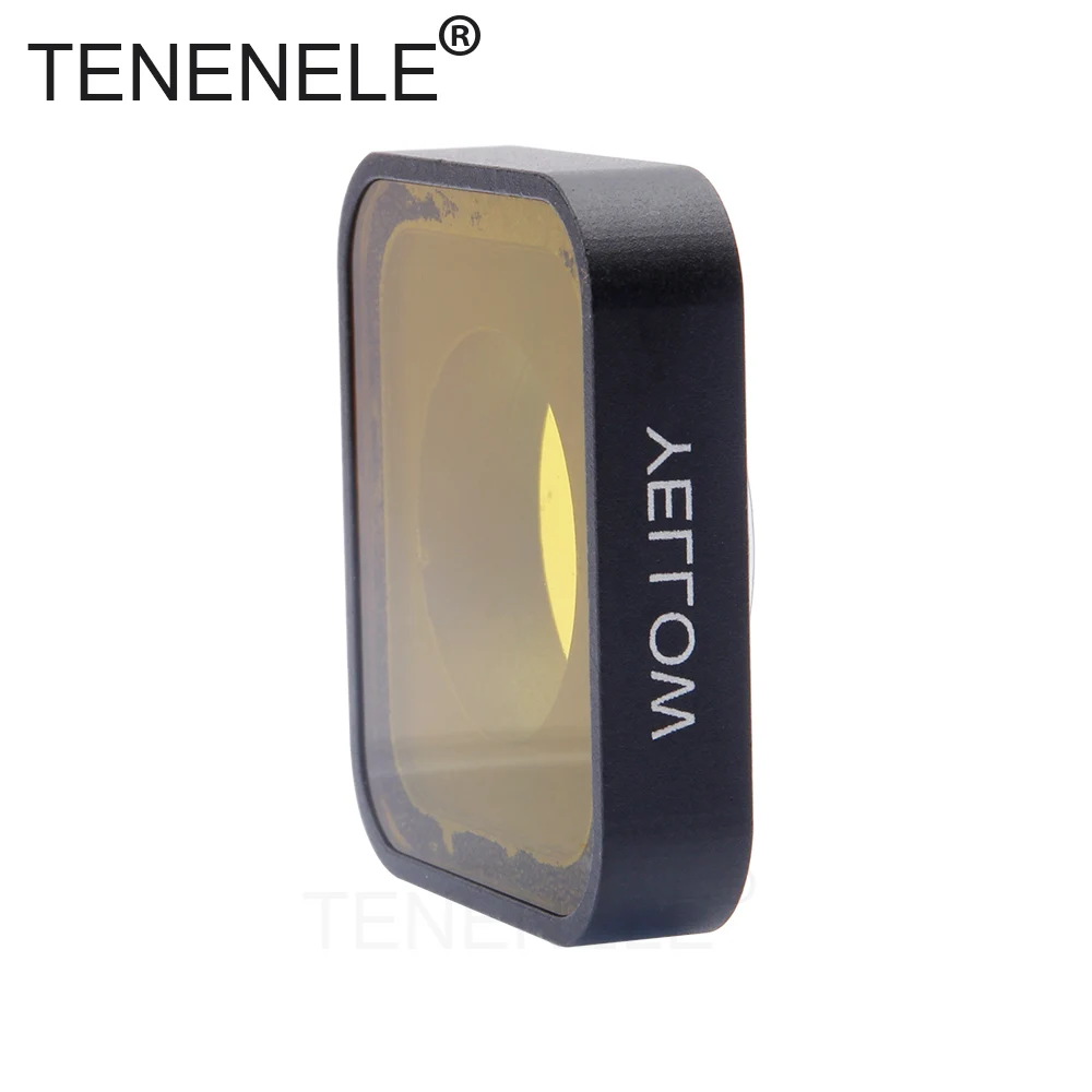Yellow Filter Hero5/Hero6 поляризации UV ND 4, 8 16 Камера фильтры для GoPro Hero 5/5 черный/6/ красный Желтый Пурпурный фильтр для дайвинга аксессуары - Цвет: Yellow Filter