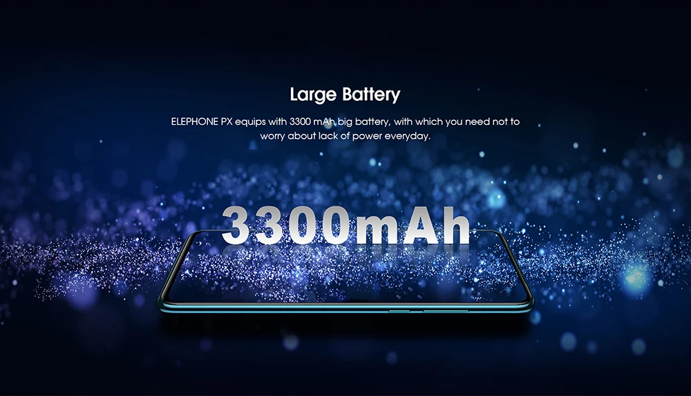 Elephone PX 4G смартфон 6,5 дюймов FHD полноэкранный Восьмиядерный 4 Гб ОЗУ 64 Гб ПЗУ 16 МП всплывающая камера Android 9,0 type C мобильный телефон