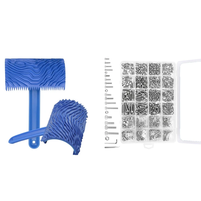 

M2 M2.5 M3 M4 304 Stainless Steel Hexagon Head Cap Machine Screw With 2Pcs Washable Empaistic Wood Texture Tool