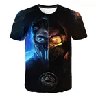 3D футболка с принтом с изображением игры Mortal Kombat футболки с коротким рукавом на каждый день для мужчин и женщин больших размеров Одежда Красивые футболки