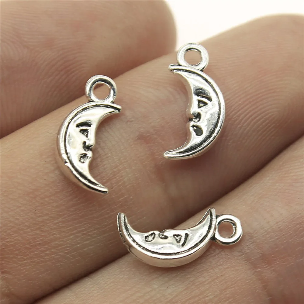 Оптовая продажа ювелирных изделий в античном серебряном цвете 13x6 мм маленькие