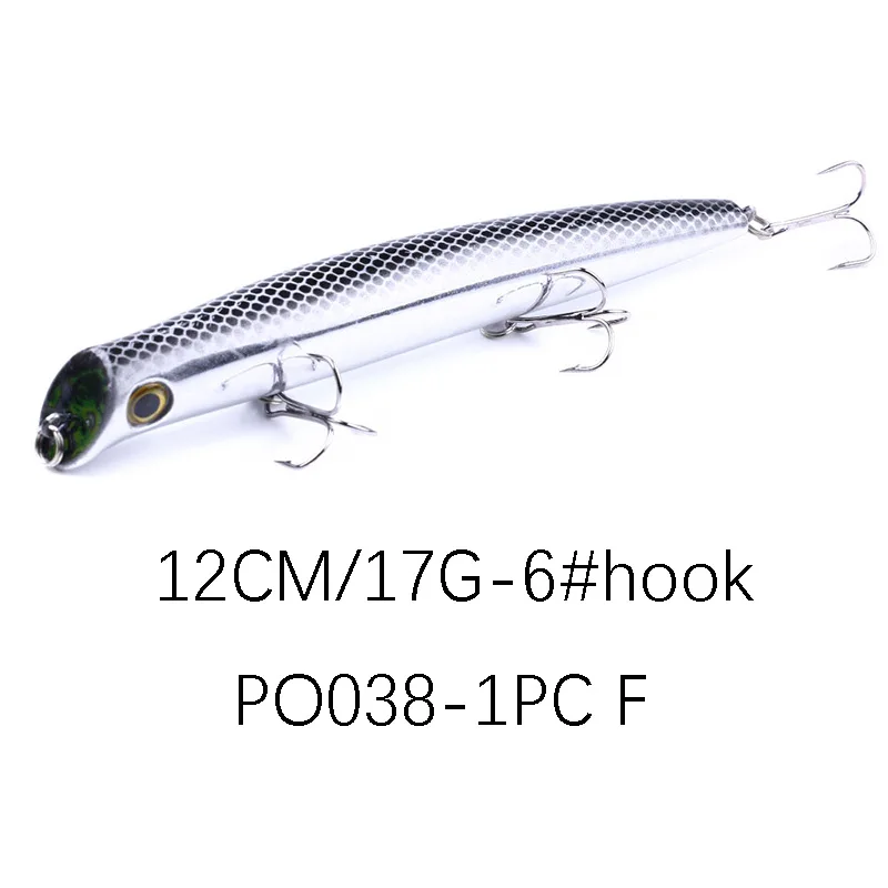 

Hengjia Surface System Hits The Waterway Sub-bait Wave Steak 17g Long-handled Bass Bait 12cm Bionic Bait Long Paragraph 10 Color