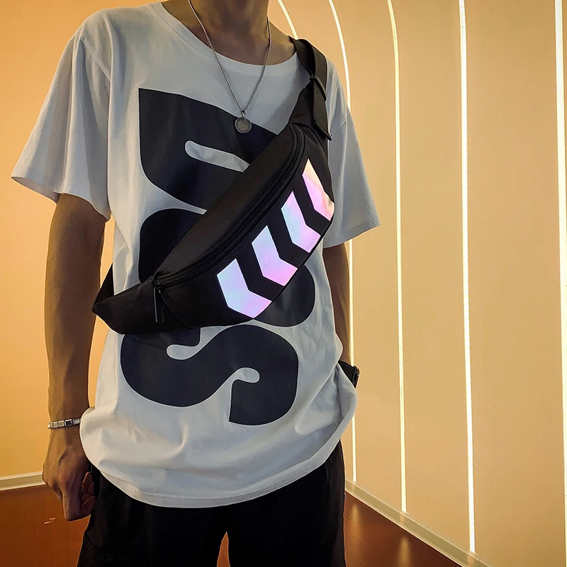 Мужская нагрудная сумка 2019 полотняная поясная для мальчиков уличная