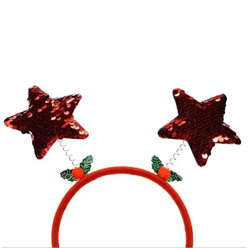 

Cute Stars Head Hoop Creative Christmas Headband Adult Children Festival Dress Up Hair Band Performance Props