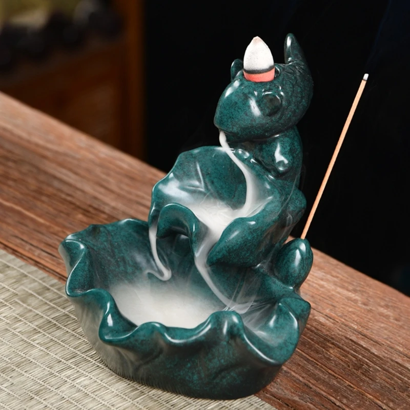 

2021 New Incense Burner Holder Waterfall Backflow Ceramics Aromatherapy Without Cone