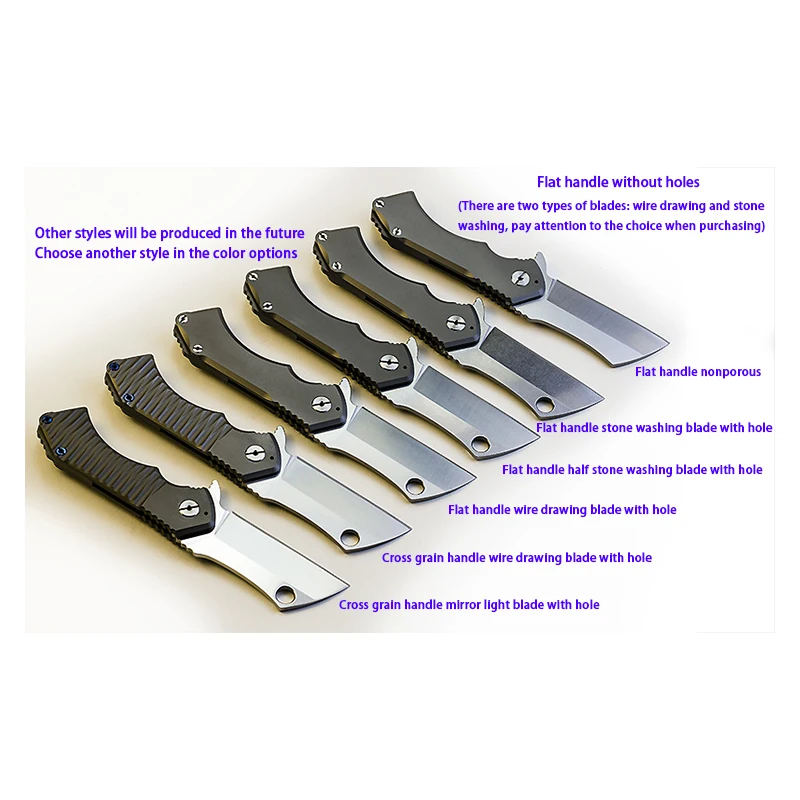 

WUBU D2 Steel Heavy Duty Folding Knife Outdoor Tactical Hunting Pocket Knife EDC Rescue Camping Jungle Chopping Knives