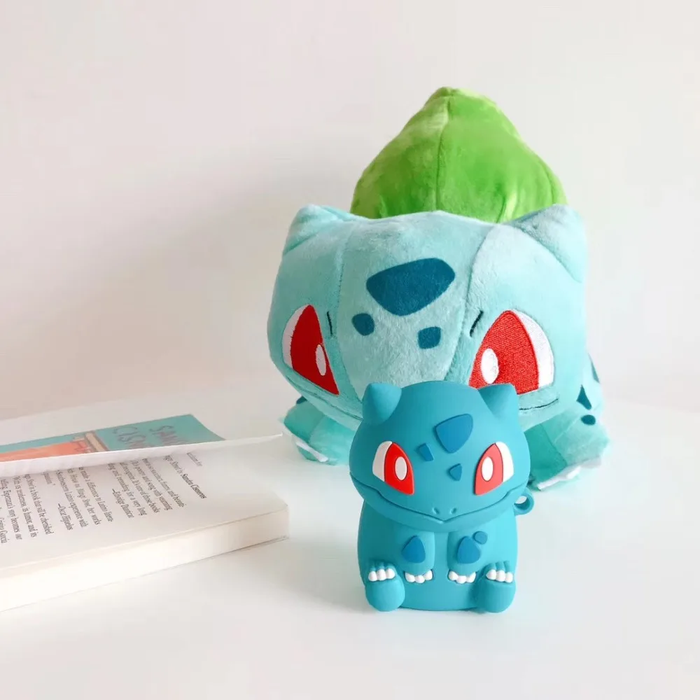 Bulbasaur Ring Chain Soft Silicone Case Cover For AirPods