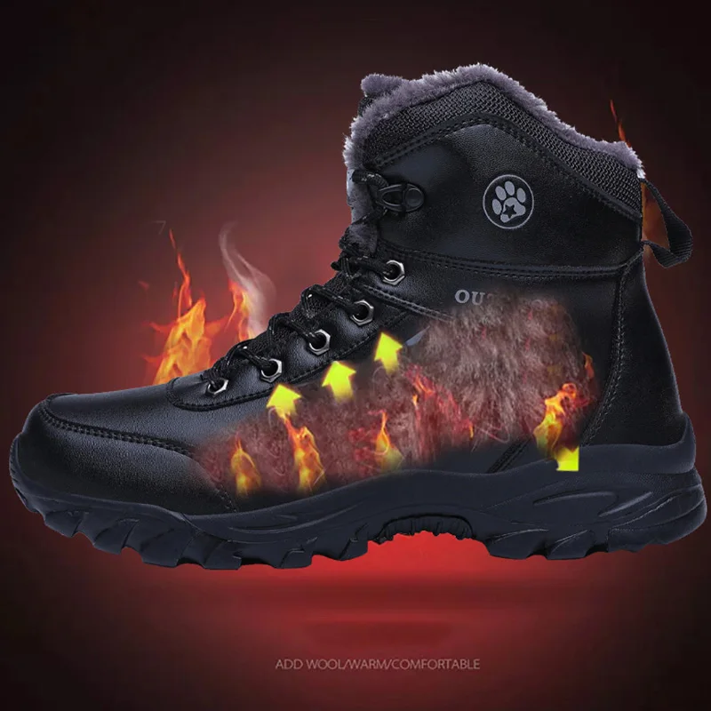 Новые мужские зимние походные ботинки Горные альпинистские бутсы обувь для