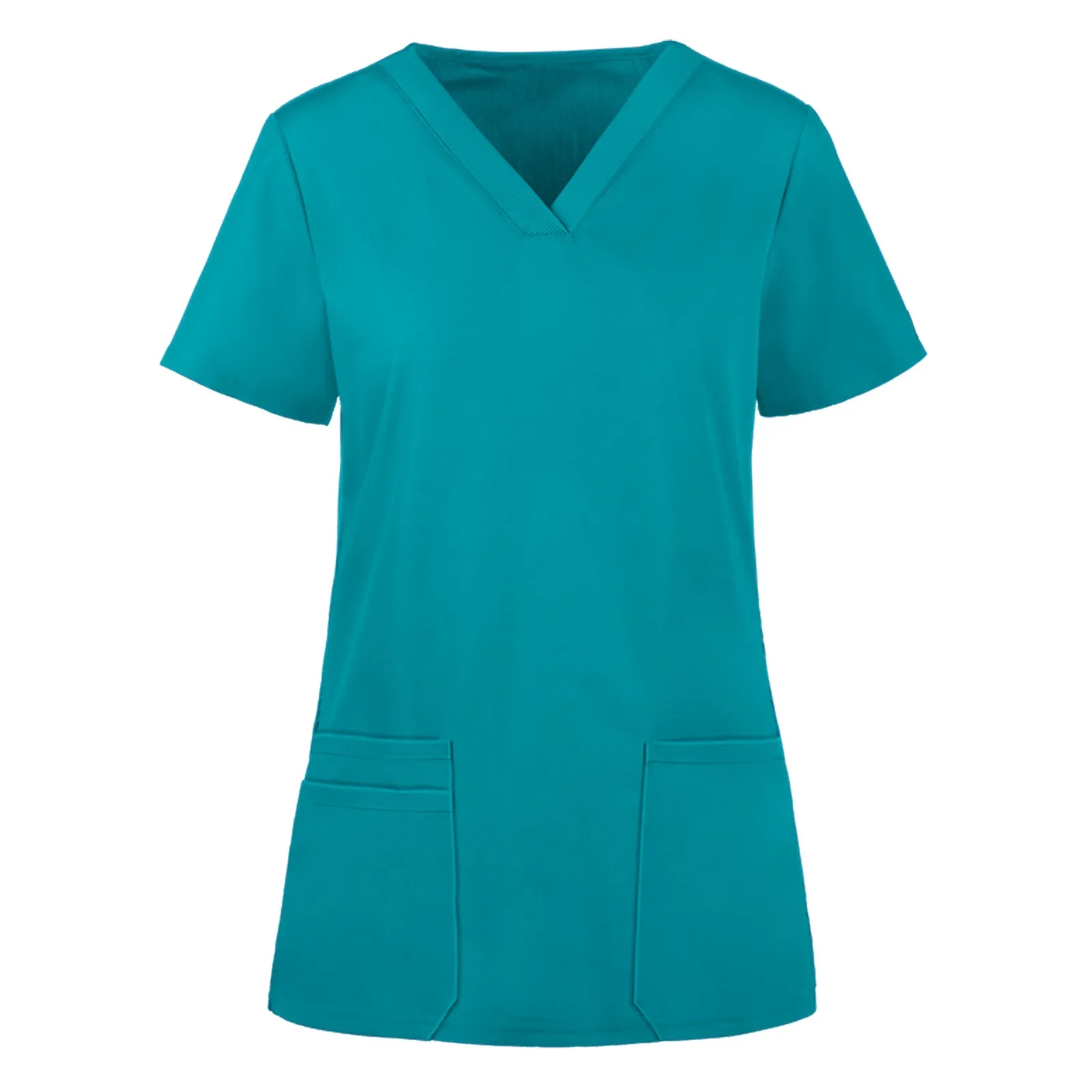 Клиническая униформа для женщин медсестры с коротким рукавом рабочие топы
