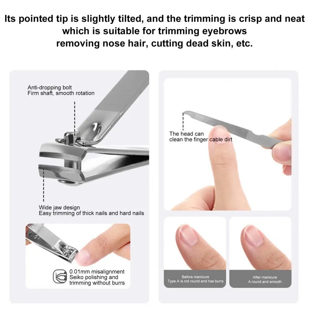 

Fine Grinding Gentle Care Nail Scissors 4-piece Kit for Personal Use