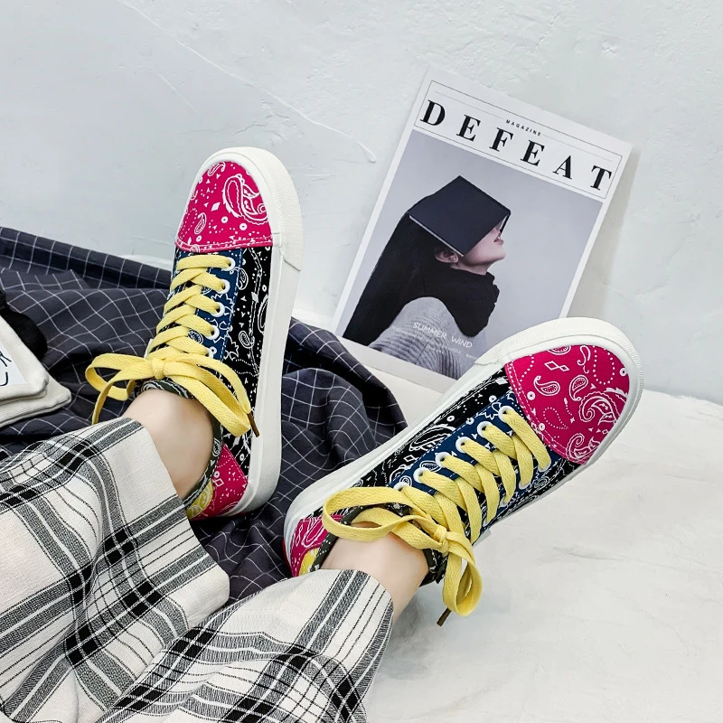

Spring Canvas Sneakers Women's Sports Shoes Tennis Platform Summer 2021 Vintage Vulcanize Flat Casual College Student Footwear
