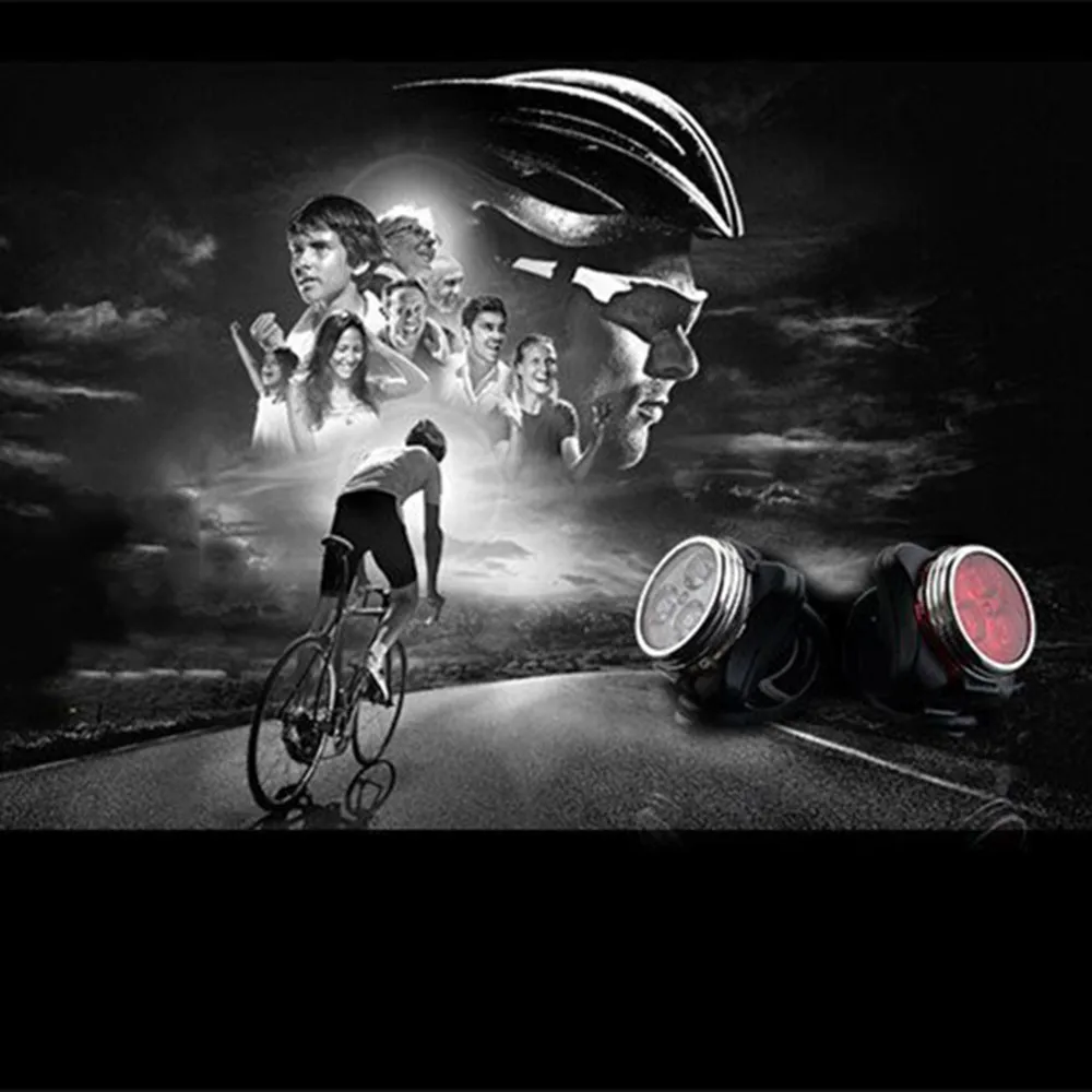 Комплект велосипедных фонарей перезаряжаемых через USB супер яркие передние фары