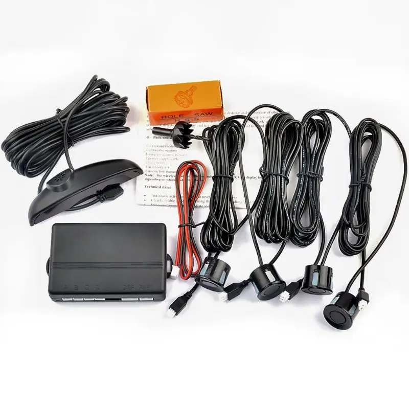 1 комплект Автомобильный светодиодный датчик парковки дисплей 4 датчика s