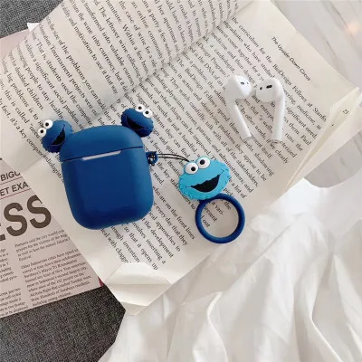VR-21 Мультфильм клубника авокадо брелок силиконовый чехол для Apple Airpods чехол Аксессуары Bluetooth наушники защитный Брелок «Обложка» - Цвет: VR-21