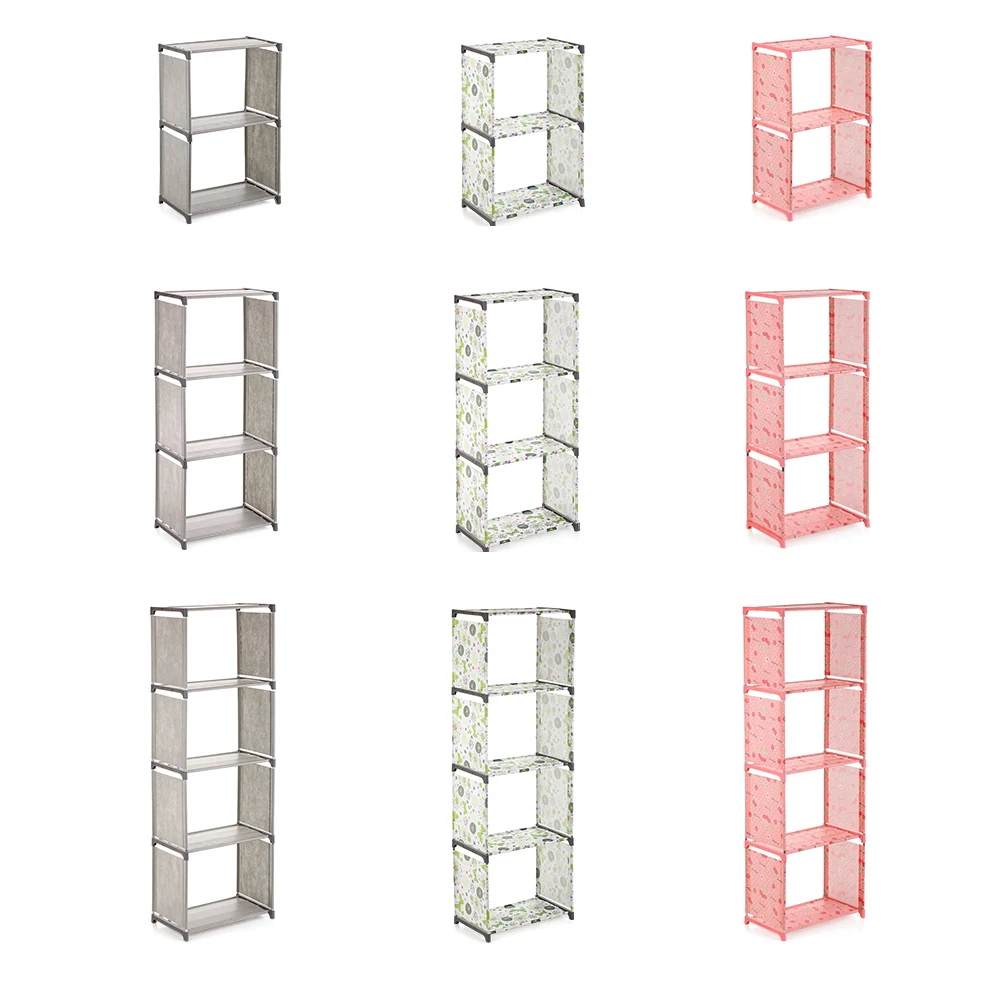 Многоуровневая книжная полка креативная для хранения обуви книг растений разное