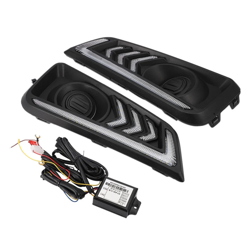 

Дневные ходовые огни DRL, 12 В, противотуманные фары ABS с поворотным желтым сигналом для Honda City 2015 2016