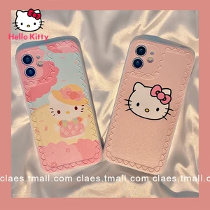 Hello Kitty Pink Cute Girl Phone Case for IPhone13 13Pro 13Promax 12 12Pro Max 11 Pro X XS MAX XR 7 8 Plus Case