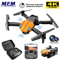 mfm ky907 mini drone with camera 4k hd three side obstacle avoidance optical flow self gesture shooting rc quadcopter dron toy