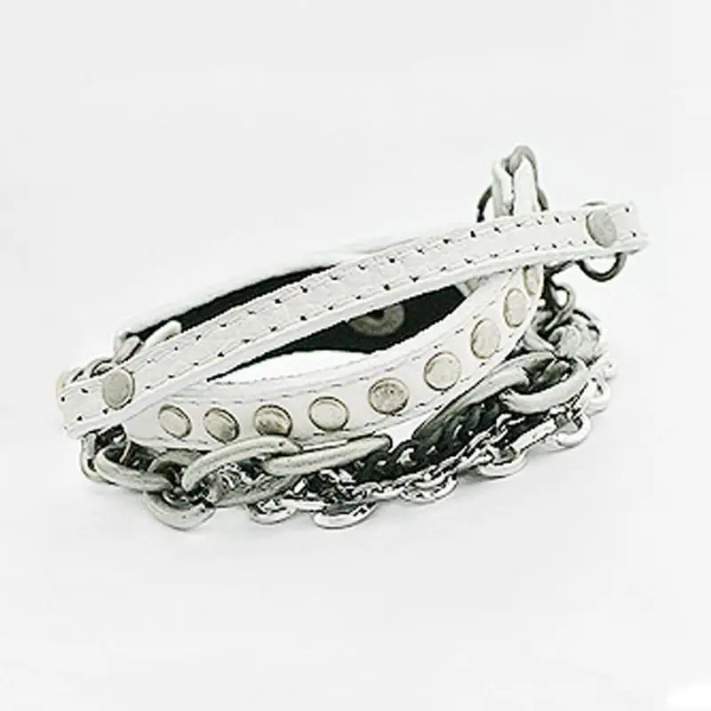 Модные очаровательные панк рок браслеты с заклепками металлическая Тяжелая