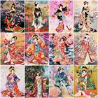 HUACAN Diy Краска по номерам Японская женщина рисование на холсте масляная краска ing по номерам фигурки наборы ручная краска ed уникальные подарки