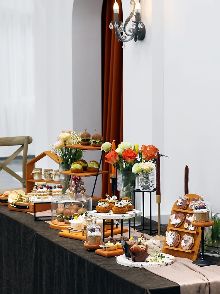 

Baking Cake Stands Sets for Dessert Cakes Food Bread Donuts Fondant Display Plates Cupcake Holder for Christmas Party Decor