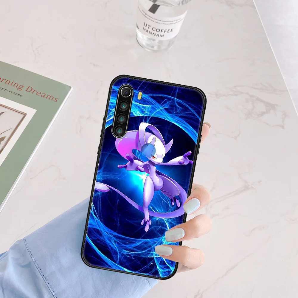 

Cartoon Pokemons Mewtwo Phone Case Cover Hull For XIAOMI Redmi 7 7A 8 8A 9 9C Note 6 7 8 9 9S K20 Pro K30 black Shell Silicone