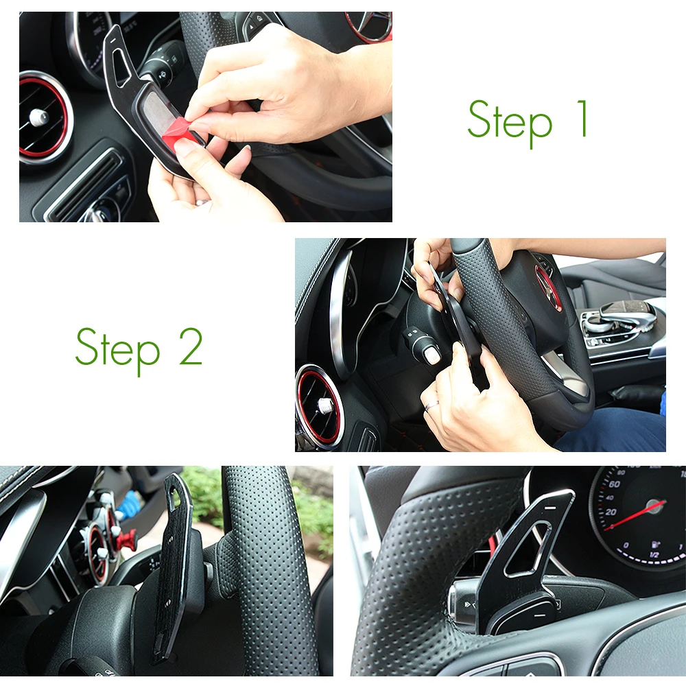 Car Steering Wheel Paddle Shift Extension Shifters DSG Sticker For Mercedes Benz GLE GLA CLS W205 W213 W246 | Автомобили и