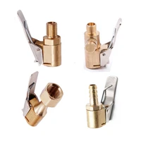 inflatable pump valve clip clamp connector adapter brass 8mm for car tyre wheel air chuck valve car accessories high quality