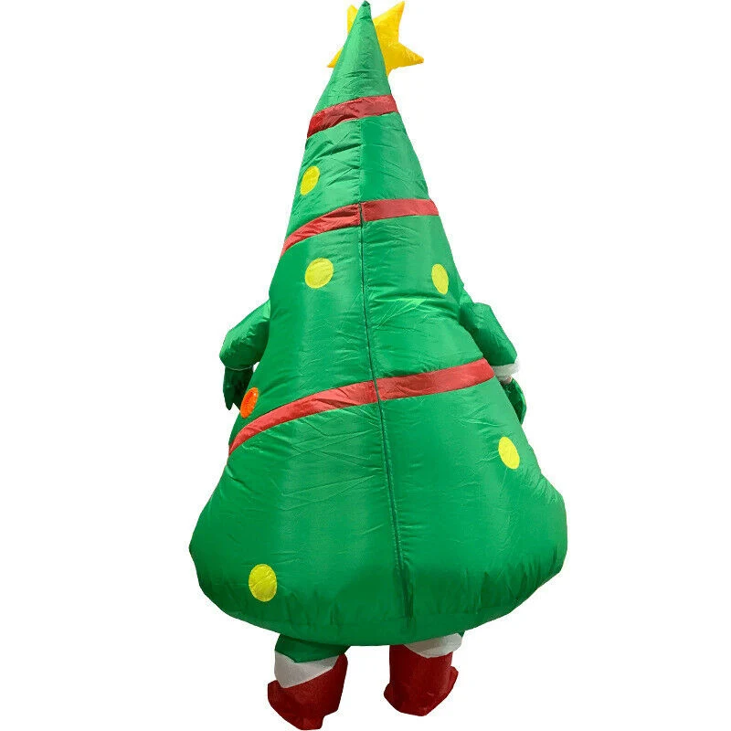Newly Inflatable Christmas Tree Costume Adults Blow Up Suit Halloween Party Cosplay Mascot m99 |