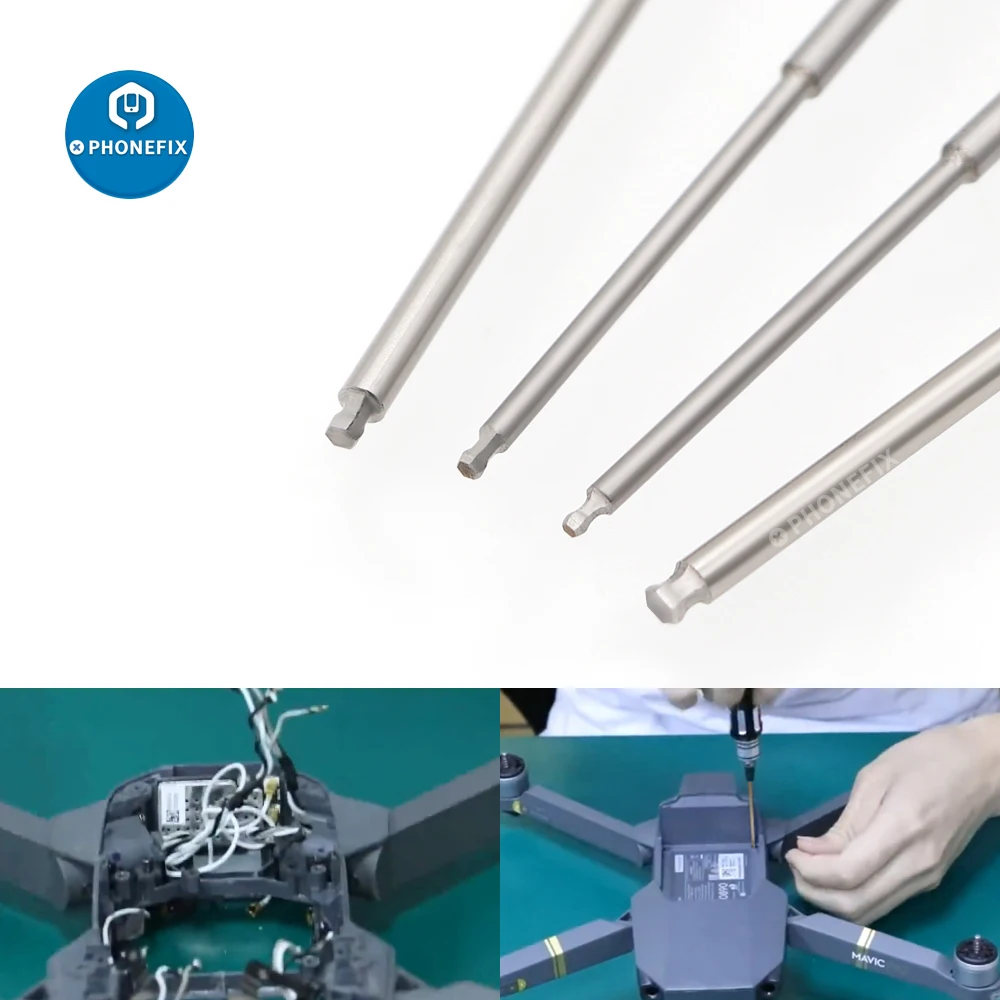 4 шт. Набор шестигранных отверток с шестигранным втулкой для ремонта FPV вертолета