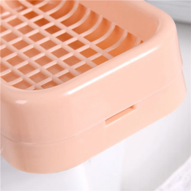 Держатель мыла с двойным слоем Аксессуары для ванной комнаты Пластик мыльница