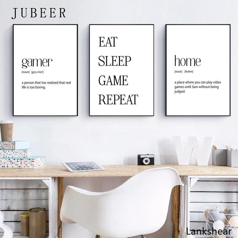 

Video Game Decor Canvas Painting Video Game Wall Art Gaming Room Prints Poster for Teen Room Paintings for Bedroom Home Decor