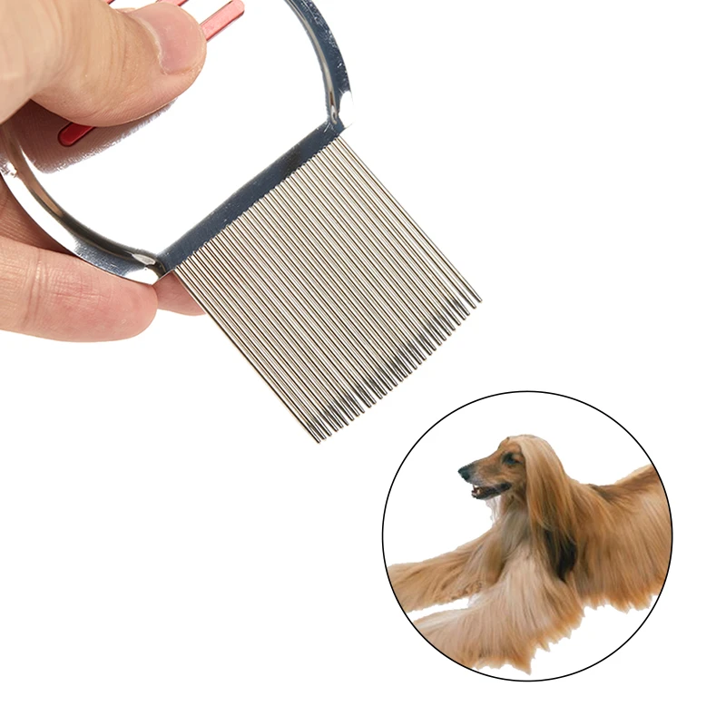 Длинная игла гребень для удаления вшей собак и кошек красота искусственная