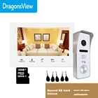 Видеодомофон Dragonsview, устройство для домашней безопасности с разблокировкой и записью, экран 7 дюймов, 1200TVL