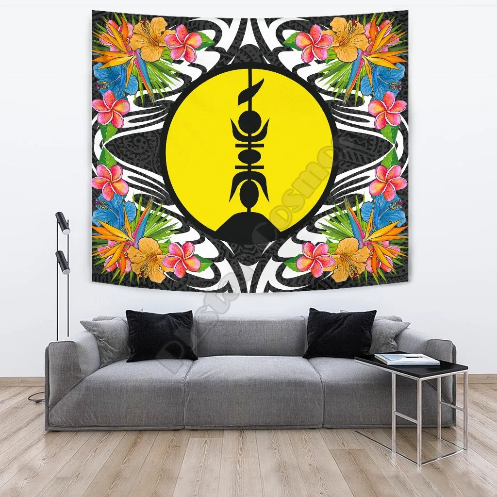 

New Caledonia Tapestrys Tropical Flowers Style 3D Printed Tapestrying Rectangular Home Decor Wall Hanging
