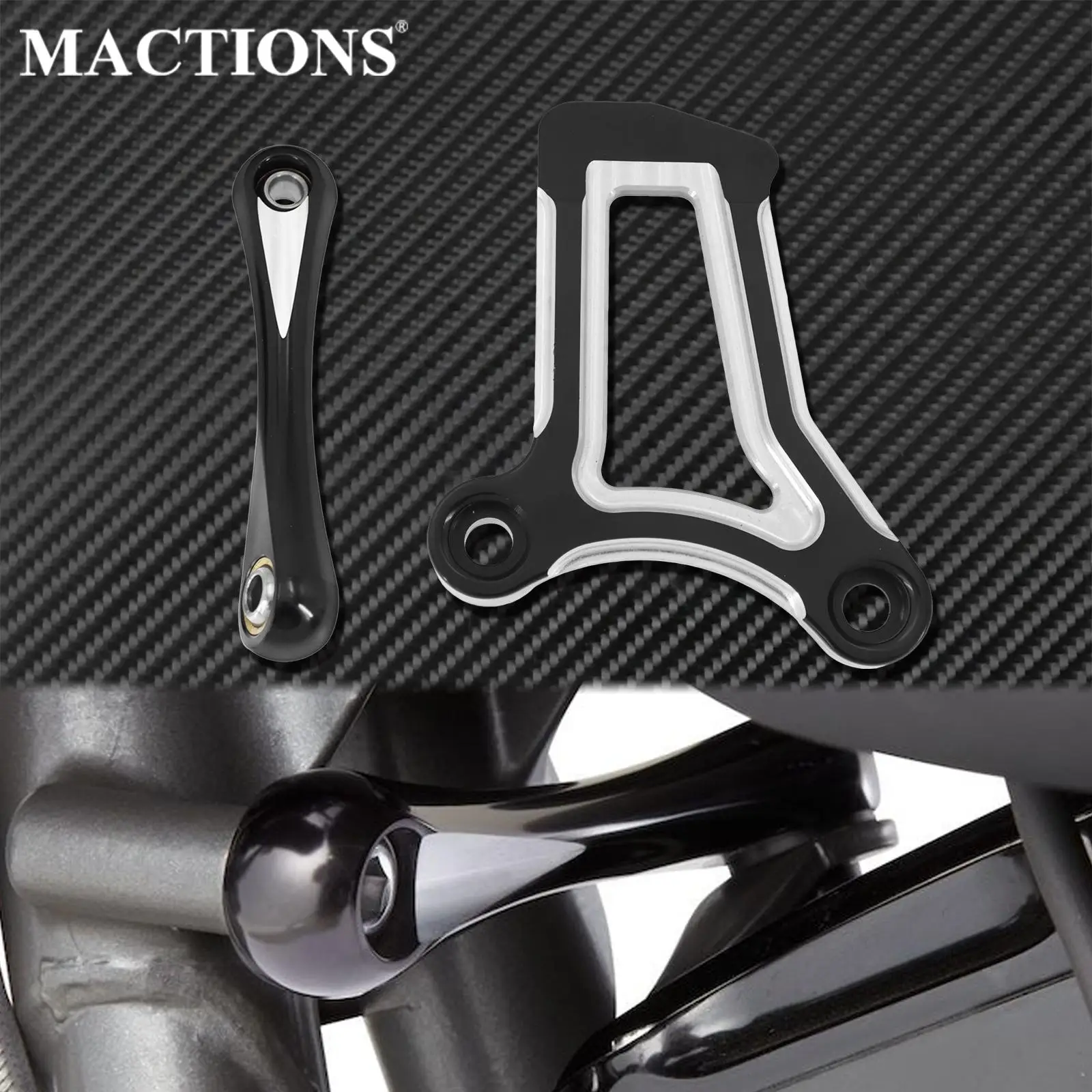 

Motorcycle Cut Front Engine Mount Bracket Stabilizer Link Kit Set For Harley Touring Road King Street Electra Road Glide 09-2016