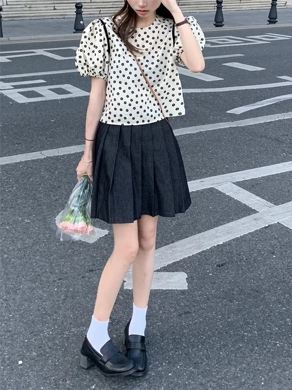 

Real Shot Cost-Effective Gentle Short-Sleeved Women's Korean-Style Loose Hit