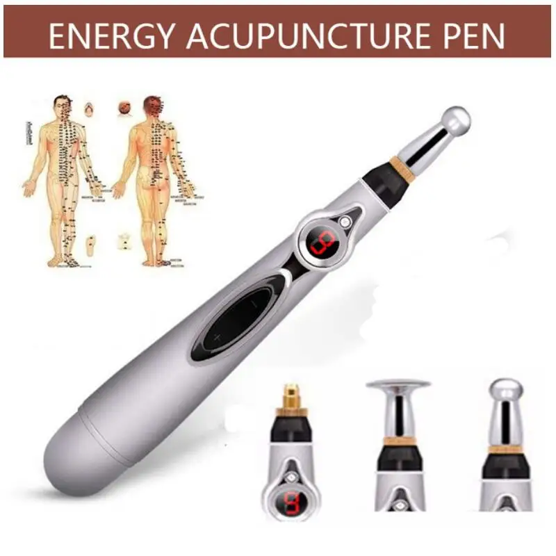 

Hot Electronic Acupuncture Pen Electric Meridians Laser Therapy Heal Massage Pen Meridian Energy Pen Relief Pain Tools