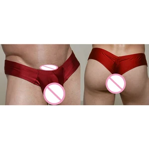 Шорты-боксеры мужские с низкой посадкой, модное пикантное нижнее белье, трусы-плавки, несколько цветов