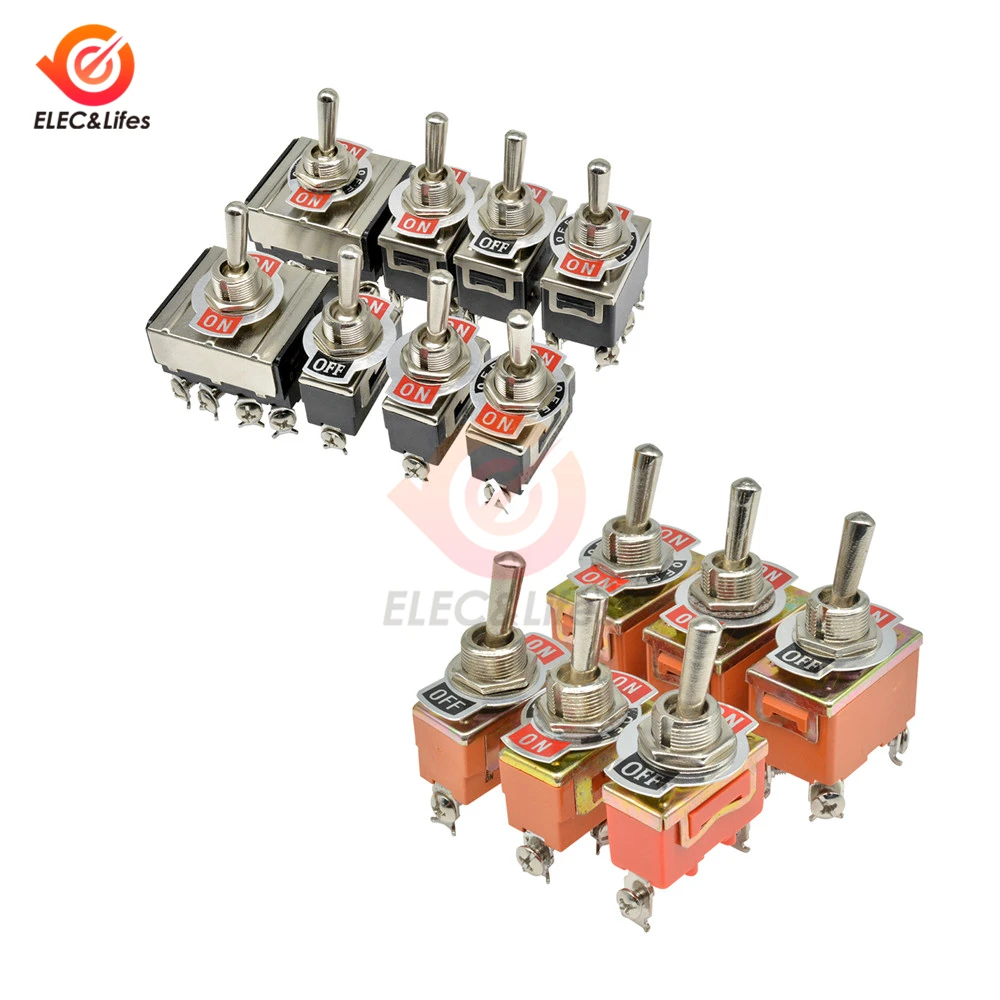 Мини автоматический переключатель AC 250V 15A 16A 2/3/4/6/12 Pin ON OFF 2/3 позиционный