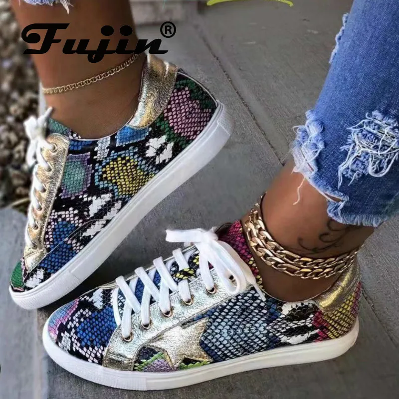 Fujin/женские тонкие туфли Сезон лето-весна Модные дышащие на низком каблуке с